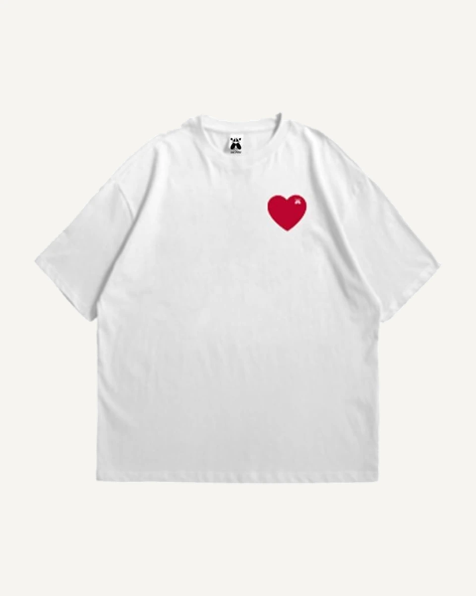 SACXESS Heart Ed.2 Boxy Tee, front view.